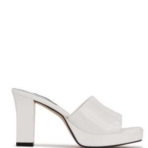 Nine West Behot Absatz Badelatschen Sandalen Damen Weiß | XZAPEM-094