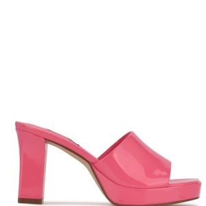 Nine West Behot Absatz Badelatschen Sandalen Damen Rosa | ZCANYF-931