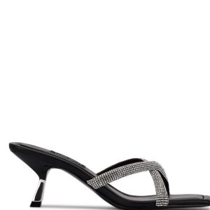 Nine West Blonde Absatz Badelatschen Sandalen Damen Schwarz | MUPDSY-915