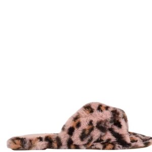Nine West Cozy Flache Badelatschen Sandalen Damen Rosa Leopard | YBFNXI-098