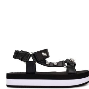 Nine West Cutie Plattform Sandalen Damen Schwarz | TYPSIH-091