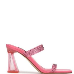 Nine West Darla Absatz Badelatschen Sandalen Damen Rosa | EJBUCL-850