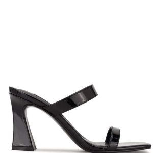 Nine West Darla Absatz Badelatschen Sandalen Damen Schwarz | VXWZMS-527