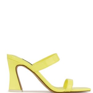 Nine West Darla Absatz Badelatschen Sandalen Damen Gelb | ZWEARK-986