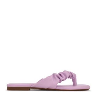 Nine West Daxx Flache Badelatschen Sandalen Damen Lila | KNRZPL-147