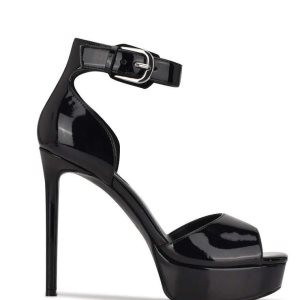Nine West Debby Plattform Sandalen Damen Schwarz | DZRNBA-492
