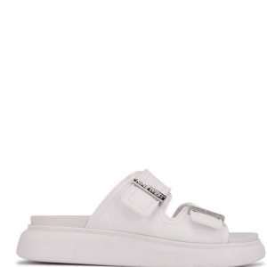 Nine West Dew Badelatschen Sandals Flache Schuhe Damen Weiß | YUNJKV-290
