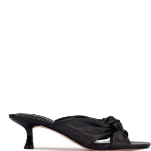 Nine West Dipa Absatz Badelatschen Sandalen Damen Schwarz | RVUFMZ-273