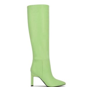 Nine West Eardy Absatz Stiefel Damen Grün | DNJUXR-652