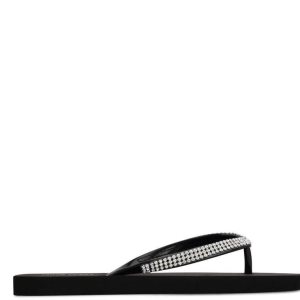 Nine West Flips Tanga Sandalen Damen Schwarz | UDVQFP-875