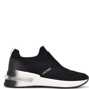 Nine West Foto Slip On Sneakers Damen Schwarz | HKGOFN-014