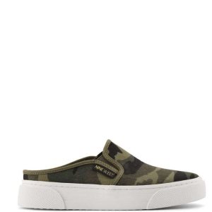 Nine West Hayzel Slip On Mules Sneakers Damen Camouflage | CQMLJW-476