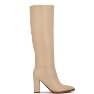 Nine West Hiya Absatz Stiefel Damen Weiß | COLGAT-574