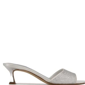 Nine West Indra Badelatschen Sandals Hohe Schuhe Damen Weiß | ZEXJGF-843