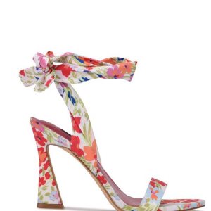 Nine West Kelsie Ankle Wrap Sandals Hohe Schuhe Damen Weiß | YPLFIC-925
