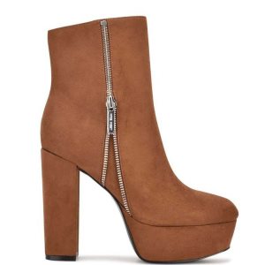 Nine West Kerri Plattform Stiefel Damen Braun | IADPTS-896