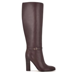 Nine West Kimy Absatz Stiefel Damen Braun | TQNYKW-975