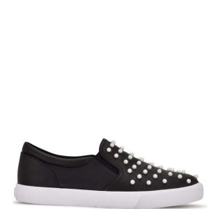 Nine West Lovie Slip On Sneakers Damen Schwarz | DOQGTW-320
