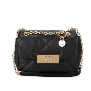 Nine West Marian Mini Convertible Flap crossbody taschen Damen Schwarz | MDFAYB-867