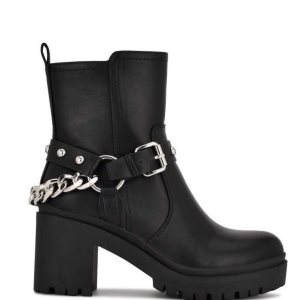 Nine West Quilip Absatz Stiefel Damen Schwarz | LHMKEP-085