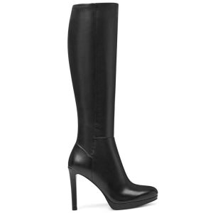 Nine West Quizme Weite Calf Plattform Stiefel Damen Schwarz | AITEJU-135