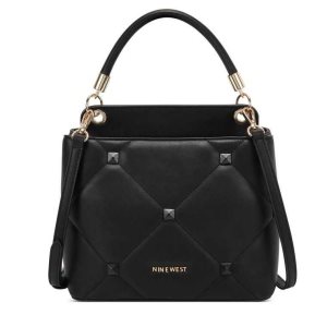 Nine West Ramsey Top Handle Bucket crossbody taschen Damen Schwarz | YDTRFN-027