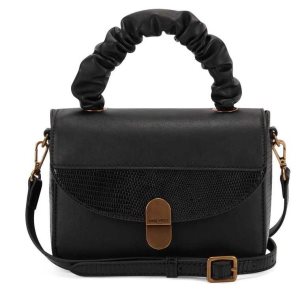 Nine West Raylee Mini Top Handle Flap crossbody taschen Damen Schwarz | FYJWEO-481