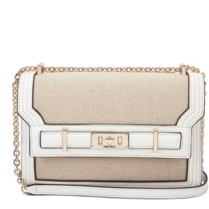 Nine West Sadie Convertible Xbody Flap crossbody taschen Damen Weiß Mehrfarbig | ULACKF-629