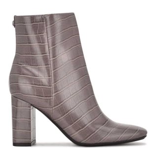 Nine West Sardo 9x9 Absatz Stiefel Damen Grau | PBCUEO-897