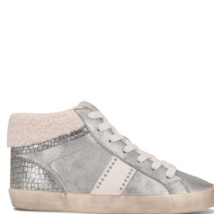 Nine West Stunnah High Top Sneakers Damen Silber Weiß | IKRUOE-290
