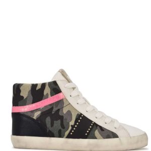 Nine West Stunnah High Top Sneakers Damen Grün Camouflage | MWRDVE-201