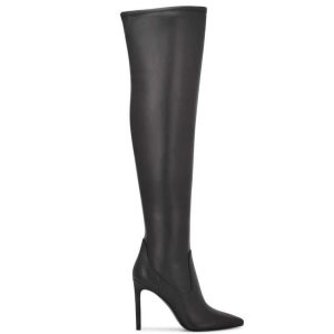 Nine West Tacy Over The Knee Stiefel Damen Schwarz | DOEYNU-247