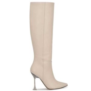 Nine West Talya Kleider Stiefel Damen Weiß | EQRNLZ-495