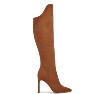Nine West Teleena Absatz Stiefel Damen Braun | JMBGOK-671