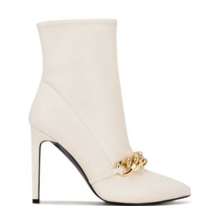 Nine West Timbaa Kleider Bootie Stiefel Damen Weiß | OVWYJZ-835