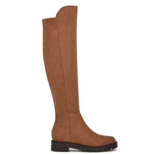 Nine West Tread Over The Knee Lug Sole Stiefel Damen Braun | FKANBS-370