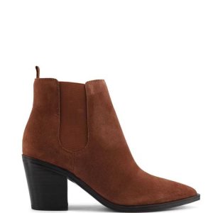 Nine West Wyllis Block Heel Stiefel Damen Dunkelbraun | GPKOHY-457