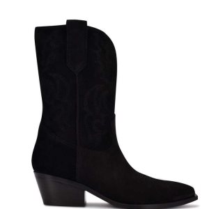 Nine West Yodown Western Stiefel Damen Schwarz | HXPMGA-319